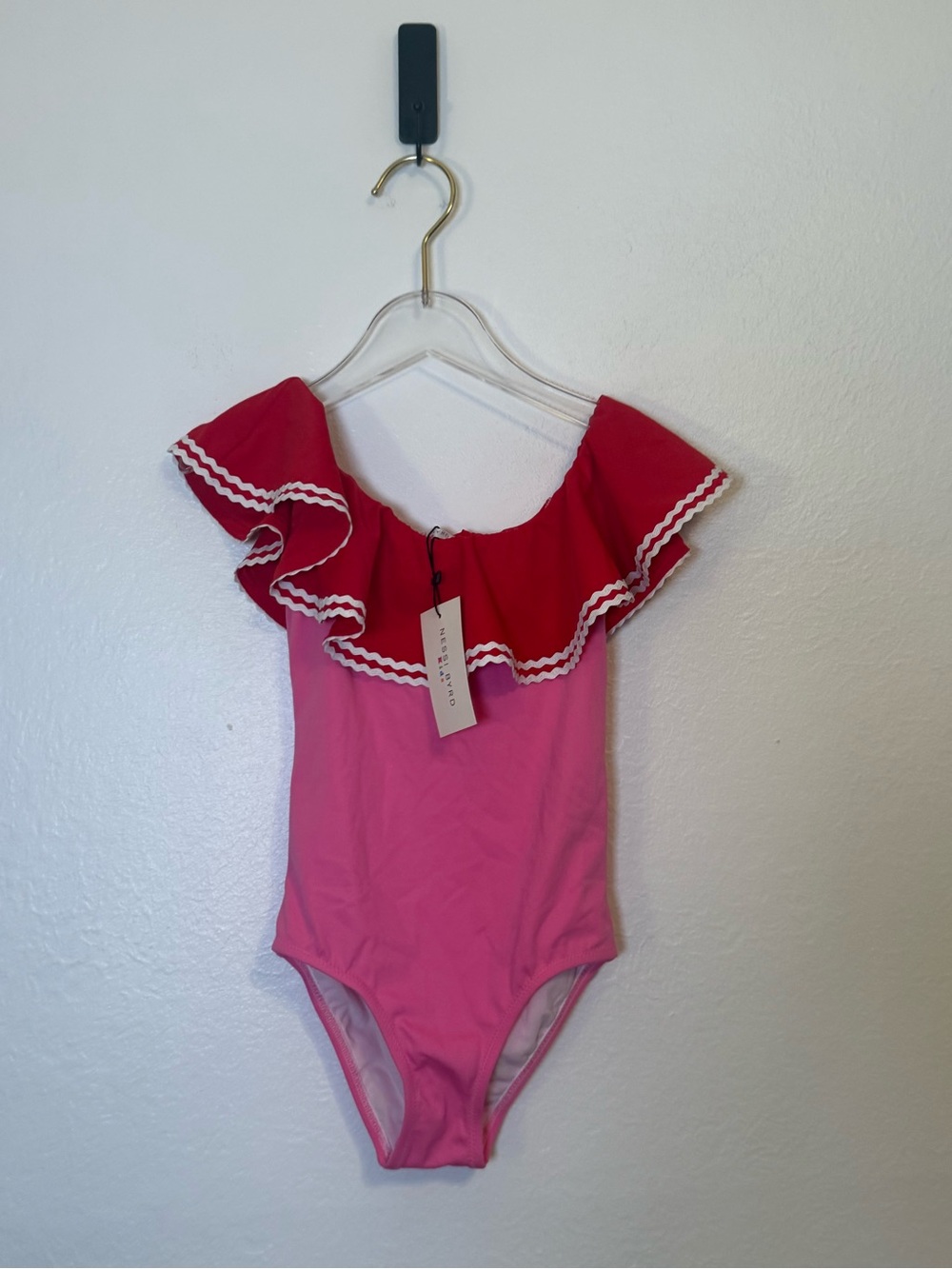 Nessi Byrd Ruffle Ricrac One Piece Swimsuit